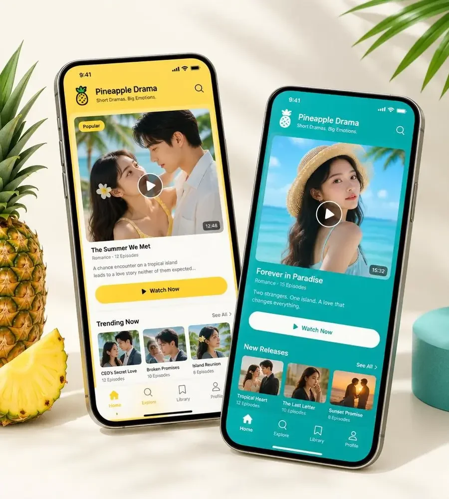 蕉果短剧APP双端界面展示